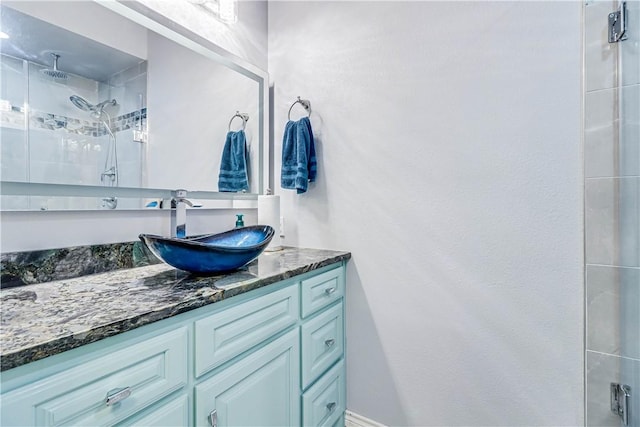 441 Colony Dr, Corpus Christi, TX 78412 - bathroom with a tile shower and vanity