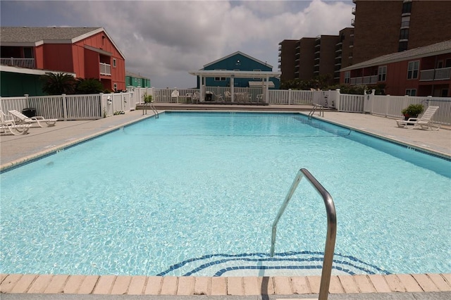 view of pool with a patio