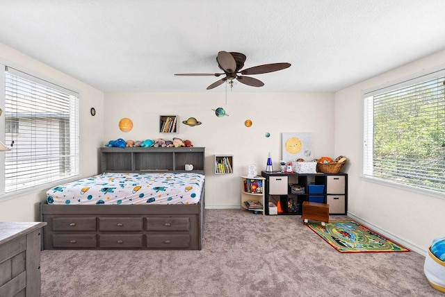 256 Melrose St, Corpus Christi, TX 78404 - carpeted bedroom featuring ceiling fan and baseboards