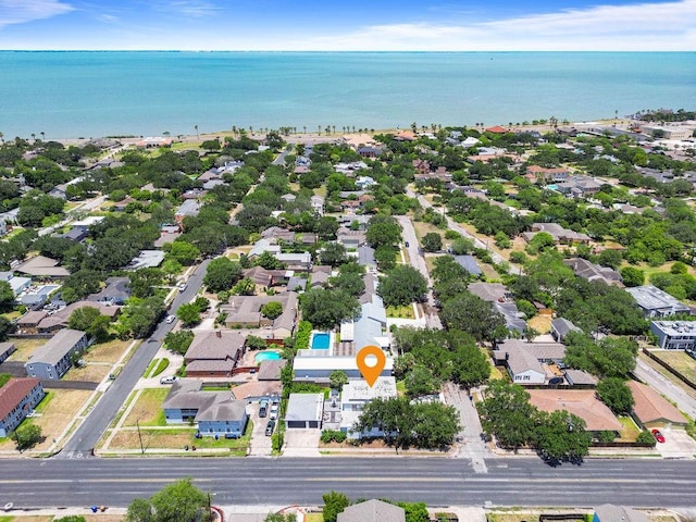 256 Melrose St, Corpus Christi, TX 78404 - aerial perspective of suburban area with a large body of water