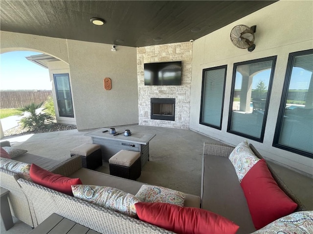 view of patio / terrace with outdoor lounge area