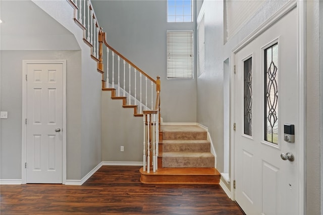 7705 Jacinto, Corpus Christi, TX 78413 - entryway featuring wood finished floors and stairs