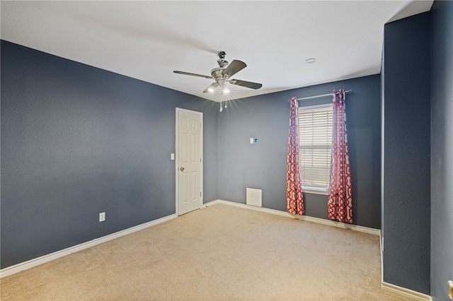 7705 Jacinto, Corpus Christi, TX 78413 - carpeted spare room featuring a ceiling fan and baseboards