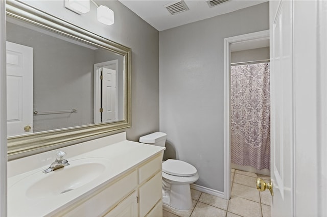 7705 Jacinto, Corpus Christi, TX 78413 - bathroom featuring tile patterned flooring, vanity, and a shower with curtain