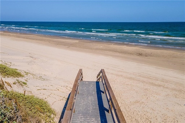 water view featuring a view of the beach