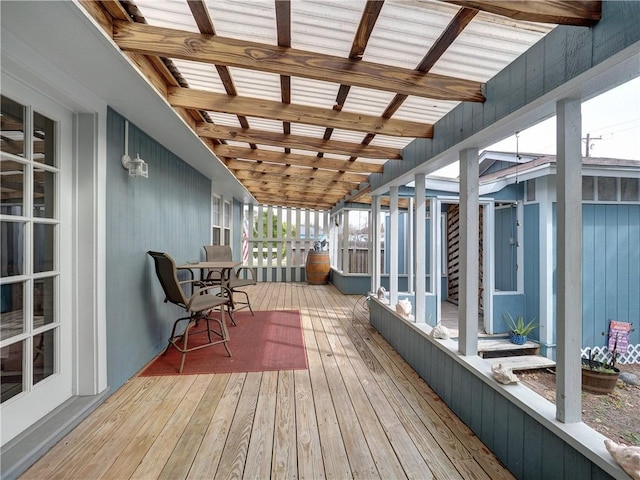 341 W Greenwood Ave, Aransas Pass, TX 78336 - view of wooden deck