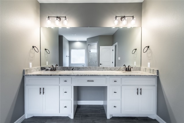 bathroom featuring vanity