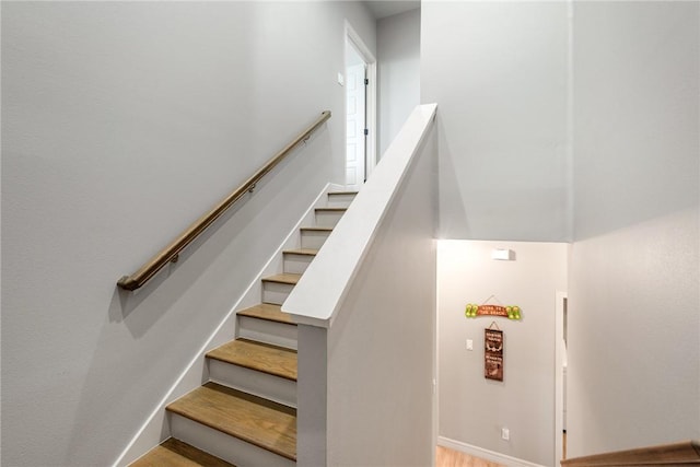 15417 Palmira Ave Unit B, Corpus Christi, TX 78418 - stairway featuring wood finished floors and baseboards