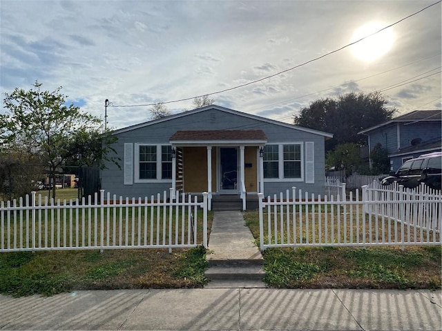 view of bungalow-style home