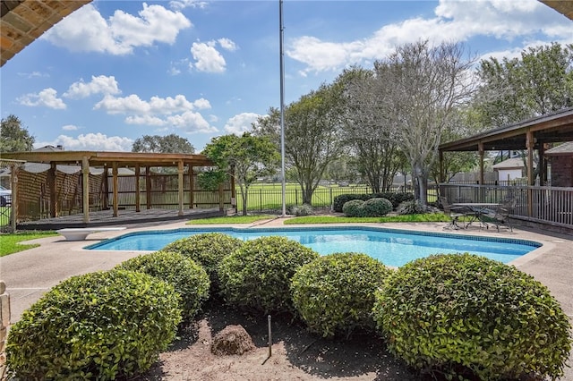 view of pool with a patio