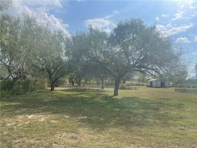 view of yard featuring a rural view