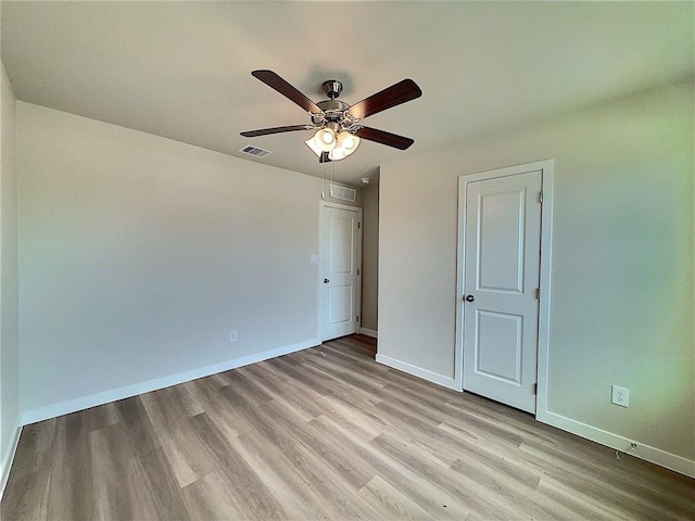 3405 Tanzanite Dr, Corpus Christi, TX 78414 - unfurnished bedroom with light wood-style flooring and ceiling fan