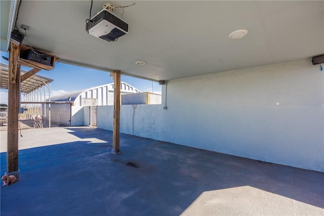 view of patio / terrace featuring fence