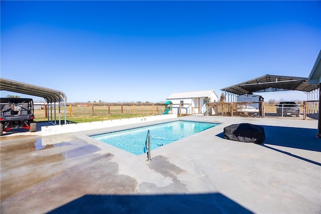 view of pool with a patio