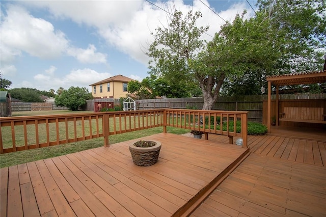 2725 Persimmon St, Corpus Christi, TX 78415 - view of wooden terrace