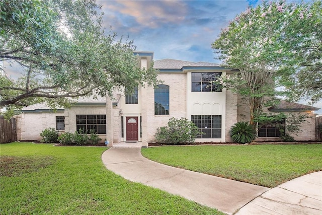 6714 Long Meadow Dr, Corpus Christi, TX 78413 - view of front of home featuring a front yard and stucco siding