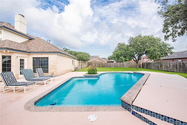 6714 Long Meadow Dr, Corpus Christi, TX 78413 - view of swimming pool featuring a patio area and a fenced backyard