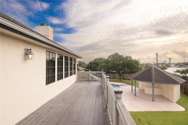 6714 Long Meadow Dr, Corpus Christi, TX 78413 - deck with a fenced backyard and a pool