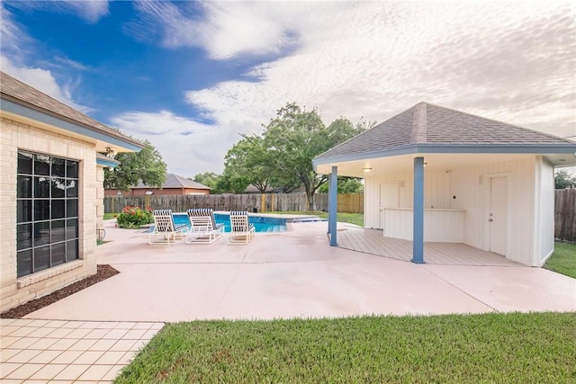 6714 Long Meadow Dr, Corpus Christi, TX 78413 - fenced backyard with a patio area