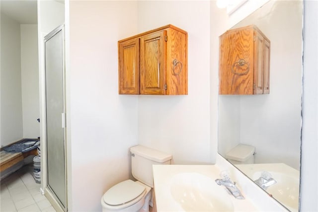 6714 Long Meadow Dr, Corpus Christi, TX 78413 - bathroom featuring vanity, a shower stall, and tile patterned flooring