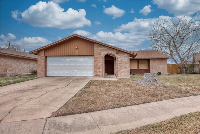 ranch-style house with a garage