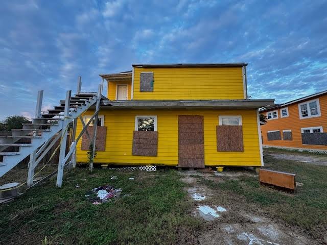 view of rear view of property