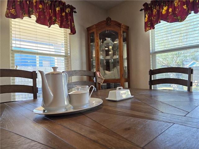 view of dining space