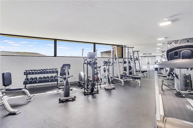 view of gym