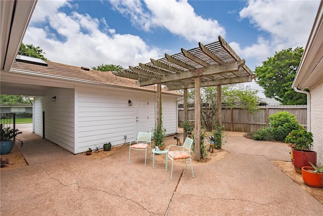 466 Coral, Corpus Christi, TX 78411 - view of patio / terrace featuring a pergola