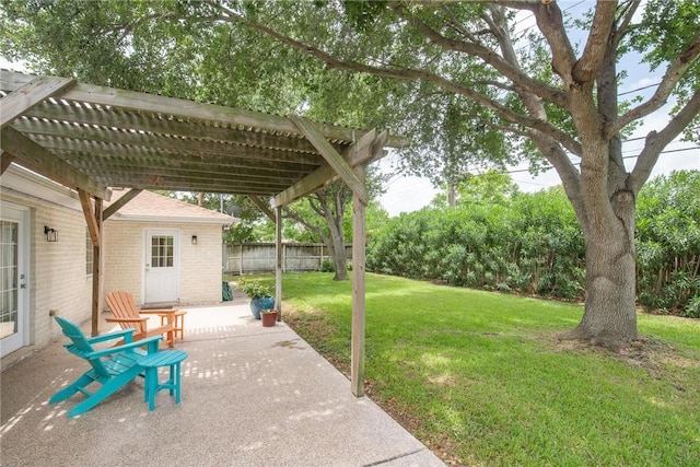 466 Coral, Corpus Christi, TX 78411 - view of yard featuring a pergola and a patio