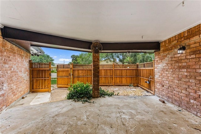 3658 Castle River Dr, Corpus Christi, TX 78410 - view of patio / terrace with a gate