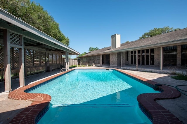 14733 Red River Dr, Corpus Christi, TX 78410 - view of pool with fence, a patio, and a fenced in pool