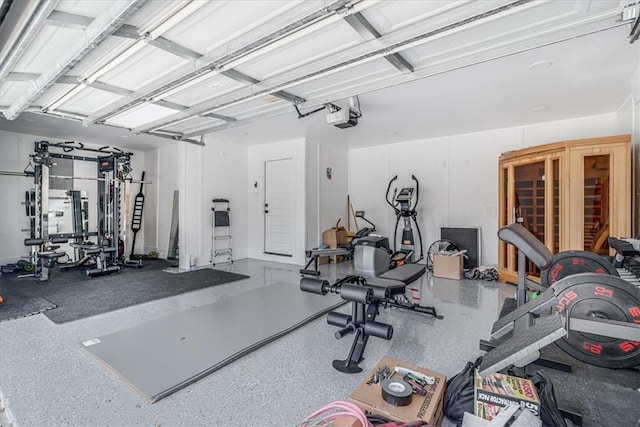 7025 Ashdown Dr, Corpus Christi, TX 78413 - exercise room with a garage