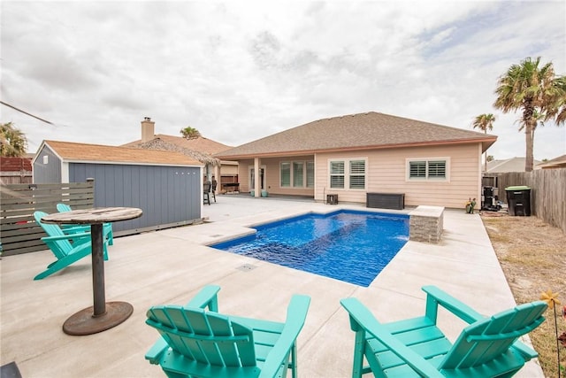 13901 Laffite Dr, Corpus Christi, TX 78418 - view of pool with a patio area and a fenced backyard