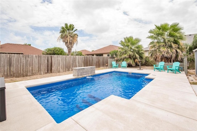13901 Laffite Dr, Corpus Christi, TX 78418 - view of pool with a patio area and a fenced backyard
