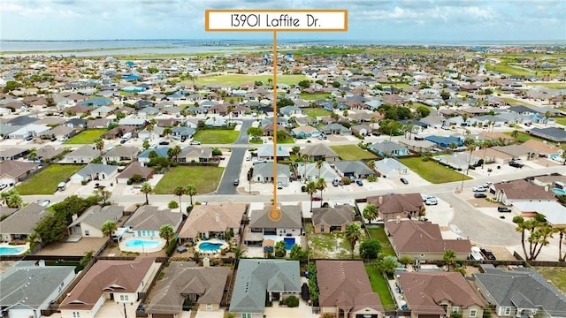 13901 Laffite Dr, Corpus Christi, TX 78418 - view of property location with a large body of water and nearby suburban area