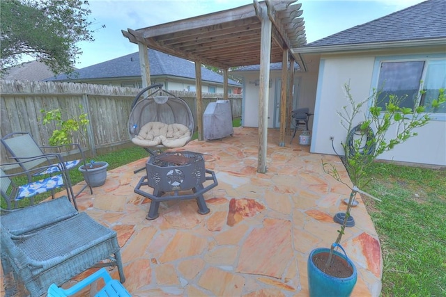 view of patio / terrace with fence private yard