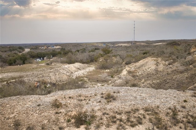 view of landscape featuring a rural view