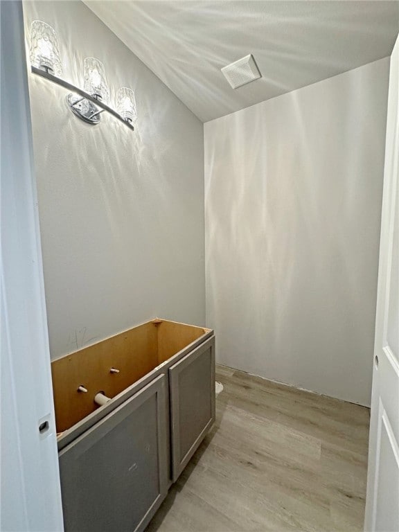 bathroom featuring hardwood / wood-style floors