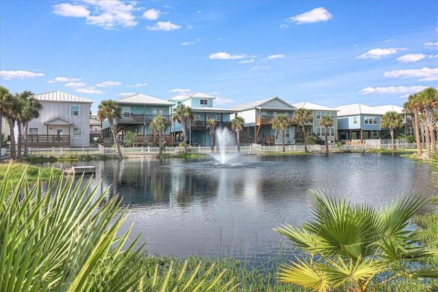 view of water feature