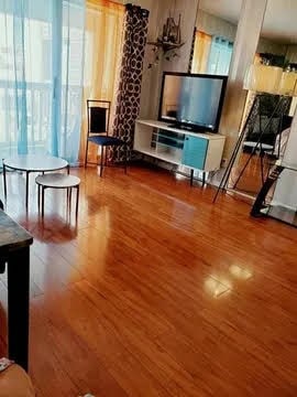 living room featuring wood-type flooring