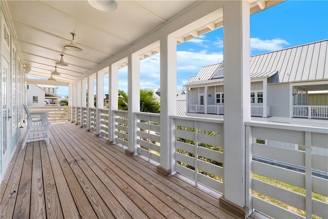 125 Fish Hook Ln, Port Aransas, TX 78373 - view of wooden terrace