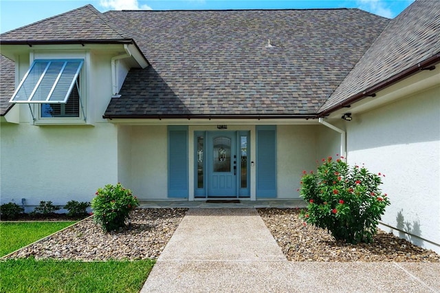 property entrance with a porch