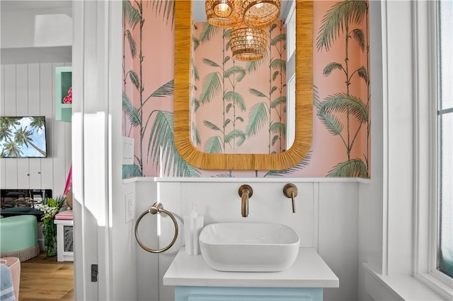 interior details featuring a sink