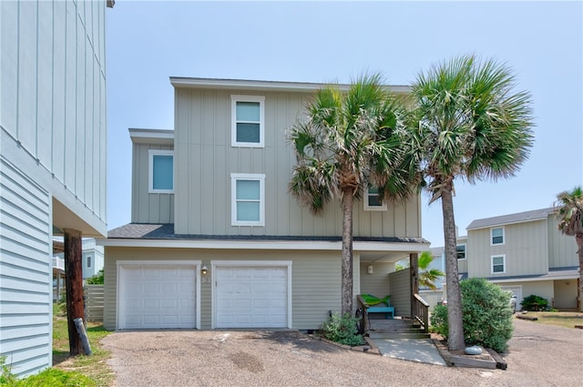 view of front of house featuring a garage