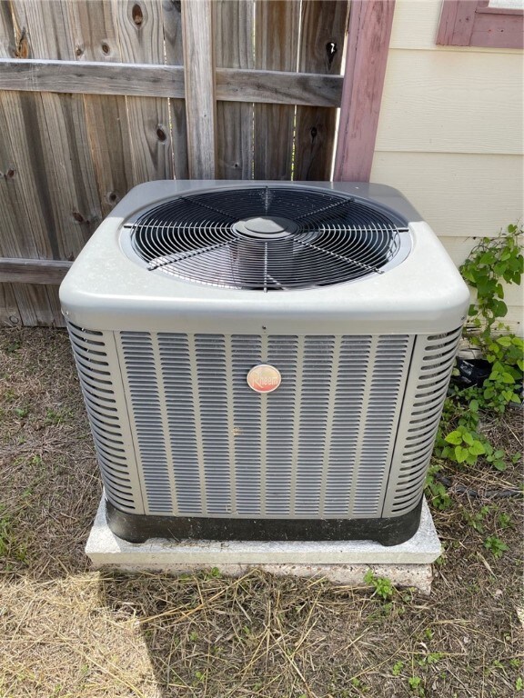 4706 Mable St, Corpus Christi, TX 78411 - exterior view of a central AC unit