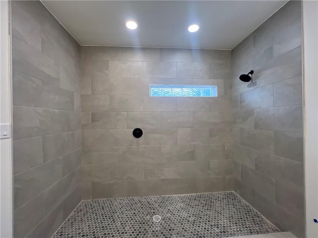 8038 Etienne Dr, Corpus Christi, TX 78414 - bathroom with a tile shower and recessed lighting