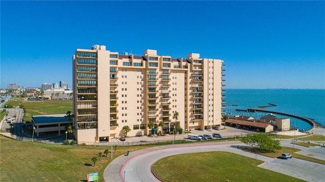 view of property featuring a water view