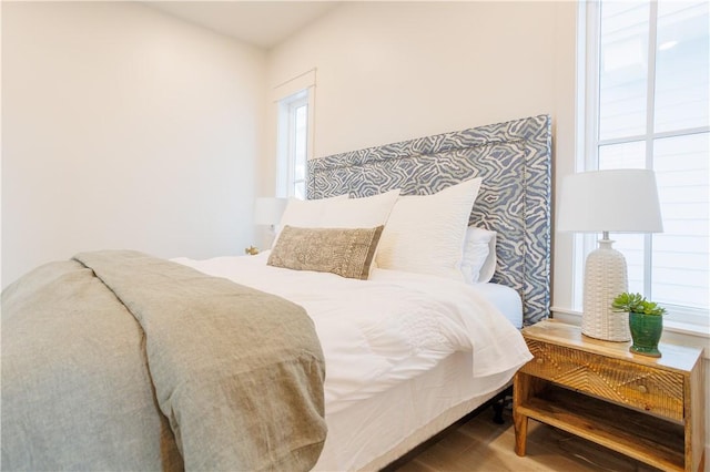 bedroom featuring hardwood / wood-style floors