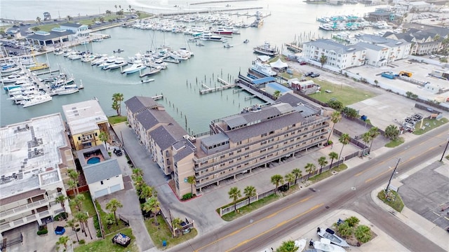 200 W Cotter Ave Unit B-3, Port Aransas, TX 78373 - aerial view of a marina and a nearby body of water